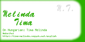 melinda tima business card